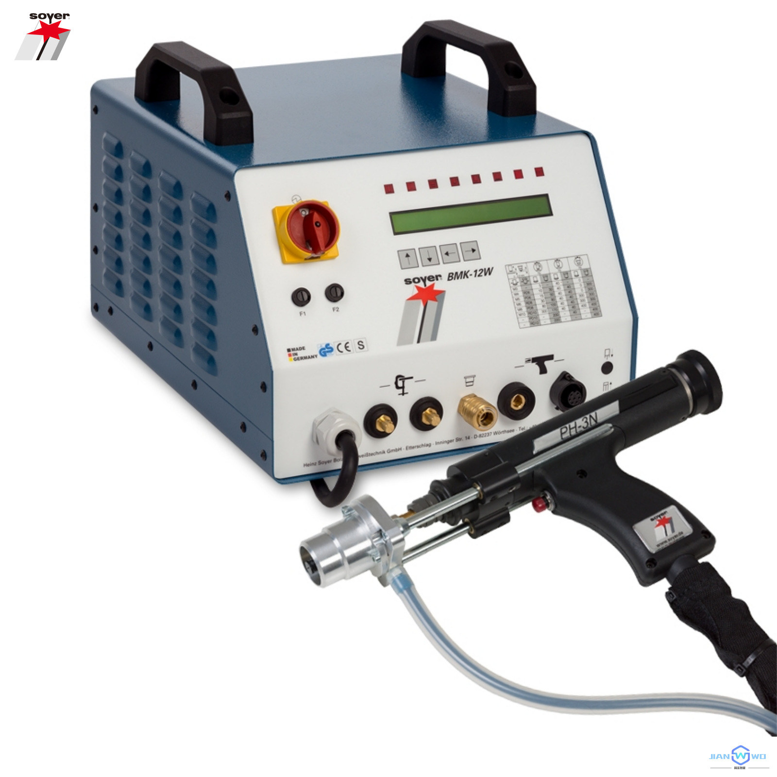 The German SOYER BMK-12W arc type stud welding machine features high welding strength and beautiful weld seams details Picture