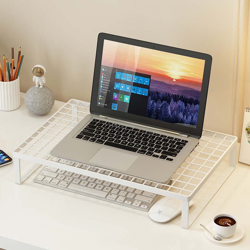 Computer height-increasing stand, office monitor screen base bracket, height-increasing desktop stand, notebook storage rack full figure