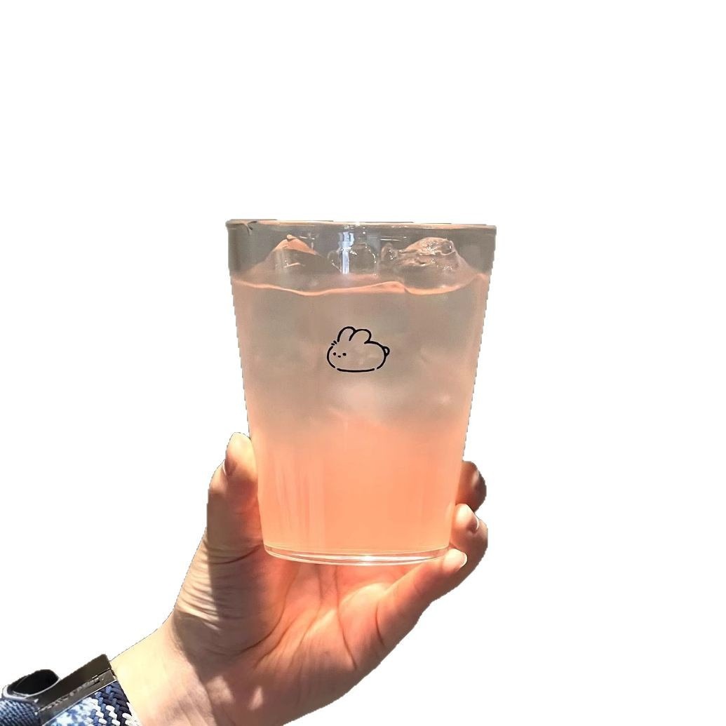 Thickened high borosilicate glass cups, creative water cups with high appearance level, couple breakfast cups, high-temperature resistant milk and juice cups Item Picture