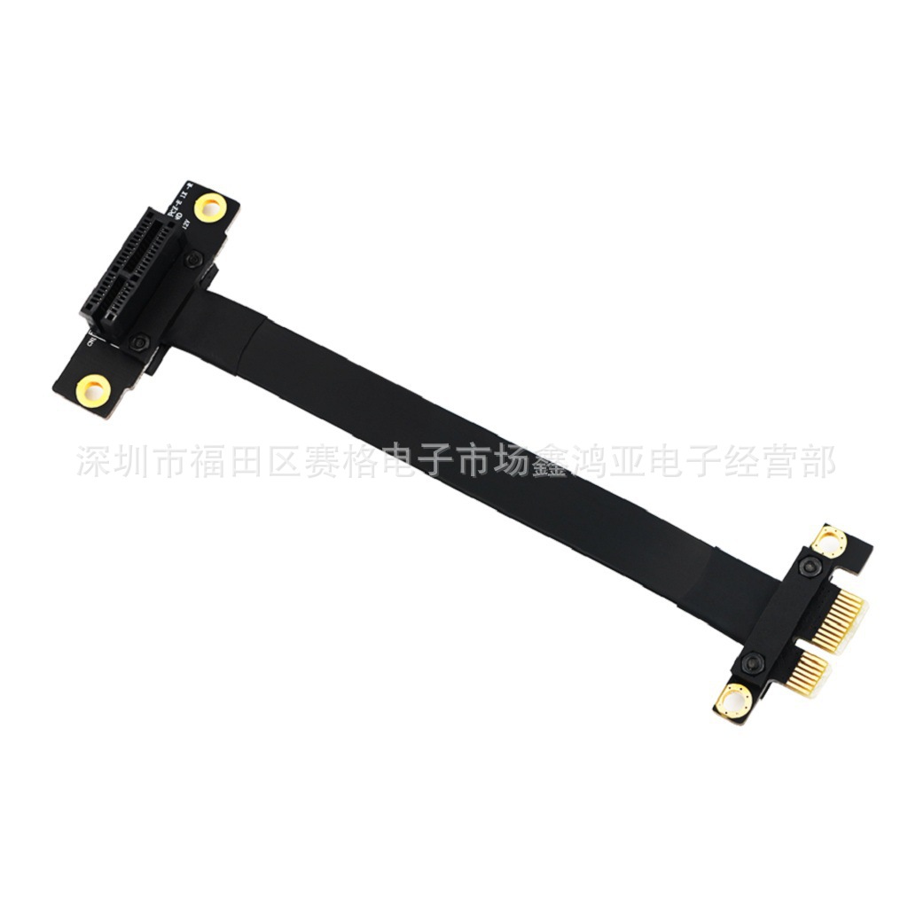 PCI-E 3.0 extension cable 1X to 1X graphics card adapter card extension cable, full-speed stable 180 degrees and 90 degrees Specification drawing