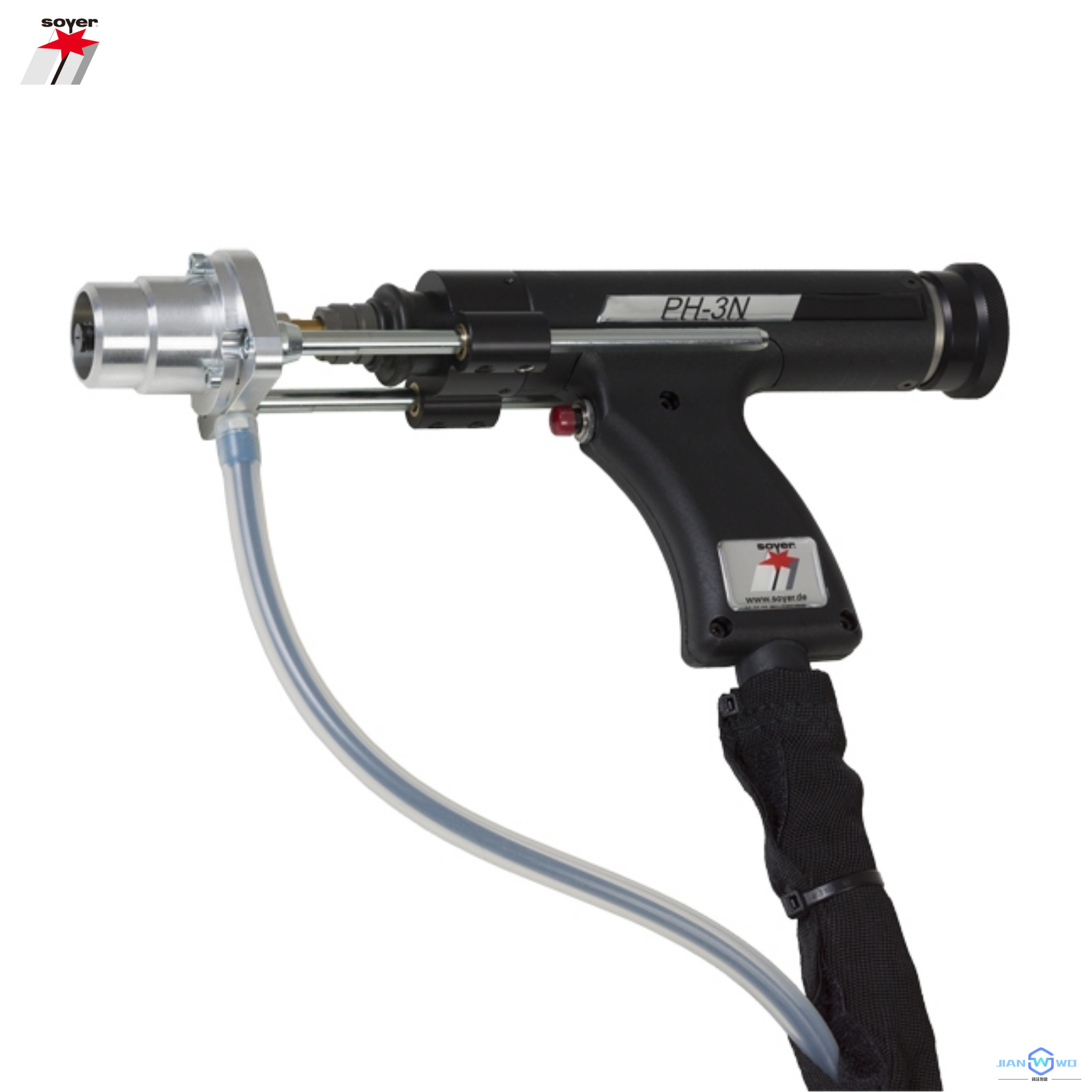 The German SOYER BMK-12W arc type stud welding machine features high welding strength and beautiful weld seams Specification drawing