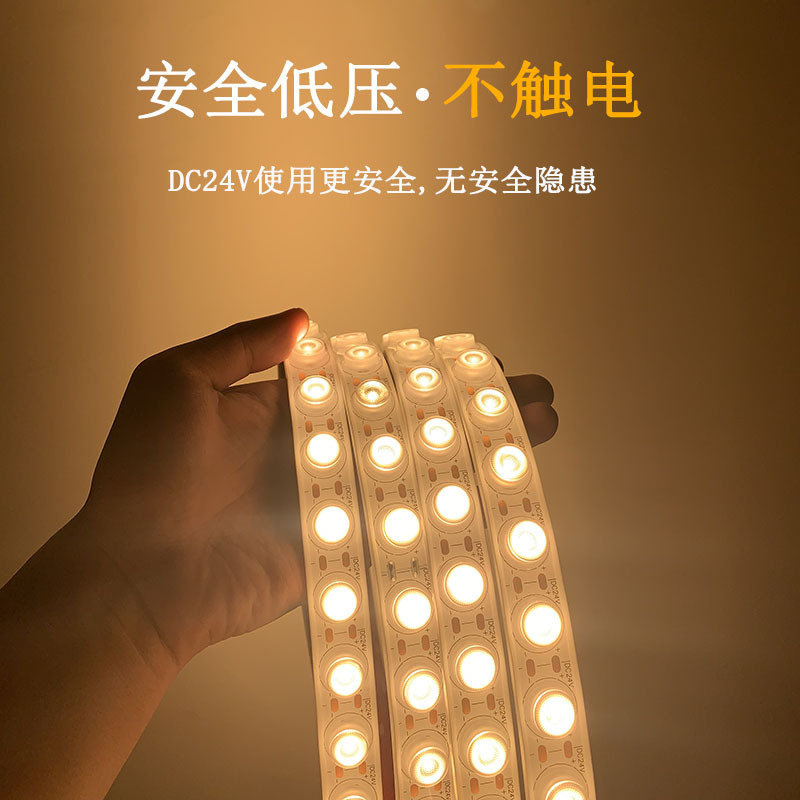 24V LED flexible wall-washing light, IP67 waterproof, bendable, staircase outdoor lighting lens, neon light strip details Picture