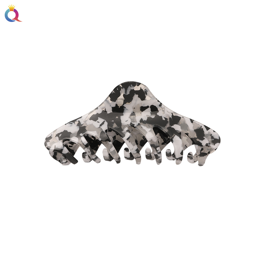 Qiyue Korean version new acetate hair clip, ladies' hairpin, shark clip, elegant and stylish, back head clamp headwear Item Picture
