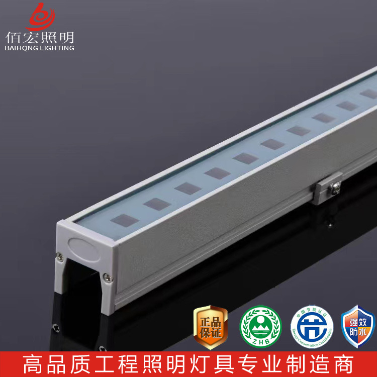 LED strip lights, outdoor waterproof contour lights, 10W, 12W, 15W bridge guardrail protection lights, seven-color lighting landscape lights details Picture