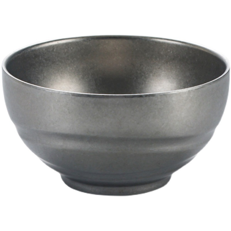 Retro stainless steel tableware, chopsticks, spoons, plates, ashtrays, rice bowls, soup bowls, old-fashioned Japanese-style plates, snack plates Item Picture