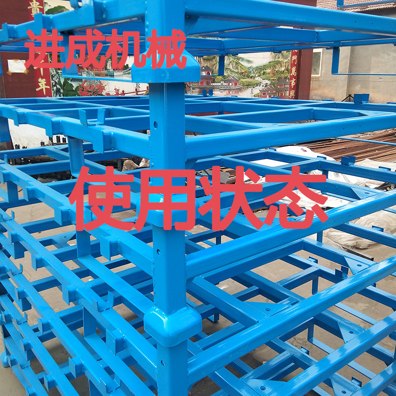 Special offer on stacking feet, square wrist metal shelves, stacking feet, 60 covers, logistics and warehousing equipment, factory direct sales Specification drawing