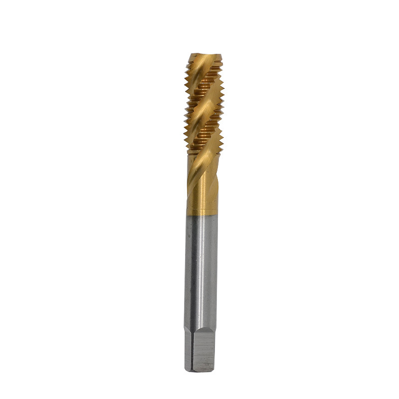 Titanium-coated spiral taps and taps for high-speed steel machines, M2, M3, M4, M5, M6mm, 8M, 10M, M12, special for blind holes, hss6542 Specification drawing