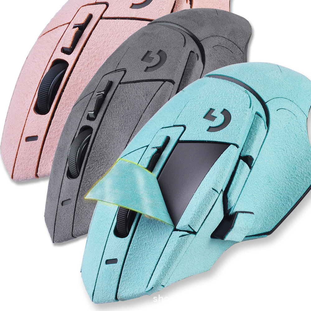 Suitable for G502XPLUSLIGHTSPEED mouse, with a suede leather feel, full coverage, anti-slip and sweat-absorbing film in pink full figure