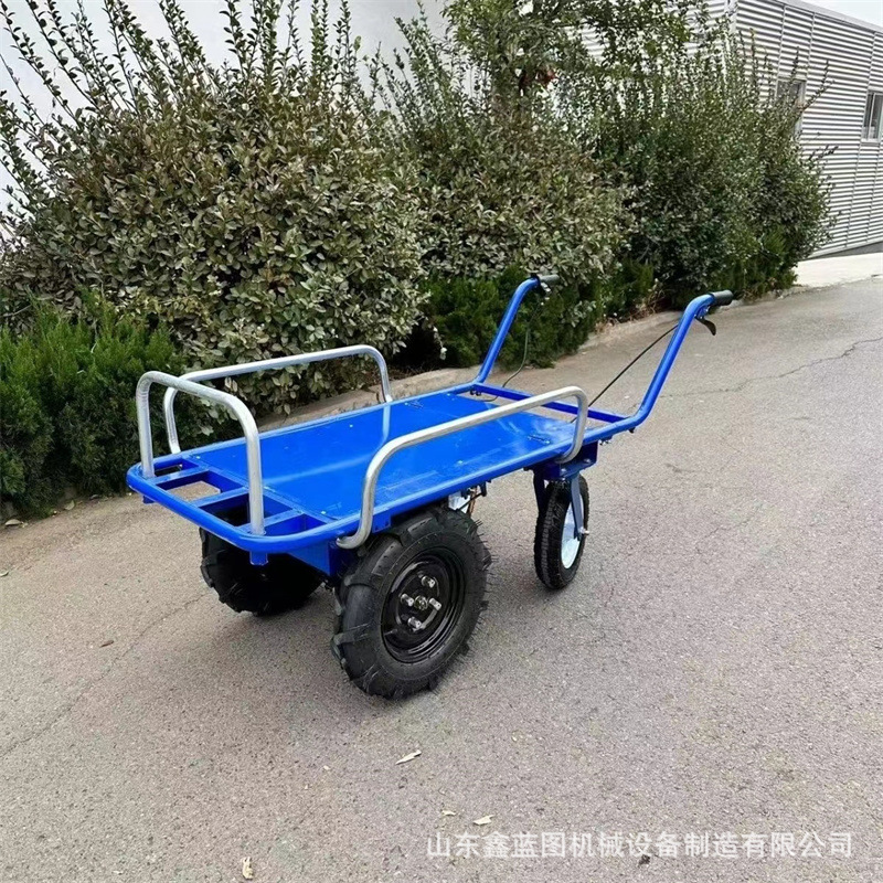 Supply two-wheeled hand-pushed 48V electric chicken carts and electric-assisted trolleys for manure climbing in livestock farms Specification drawing
