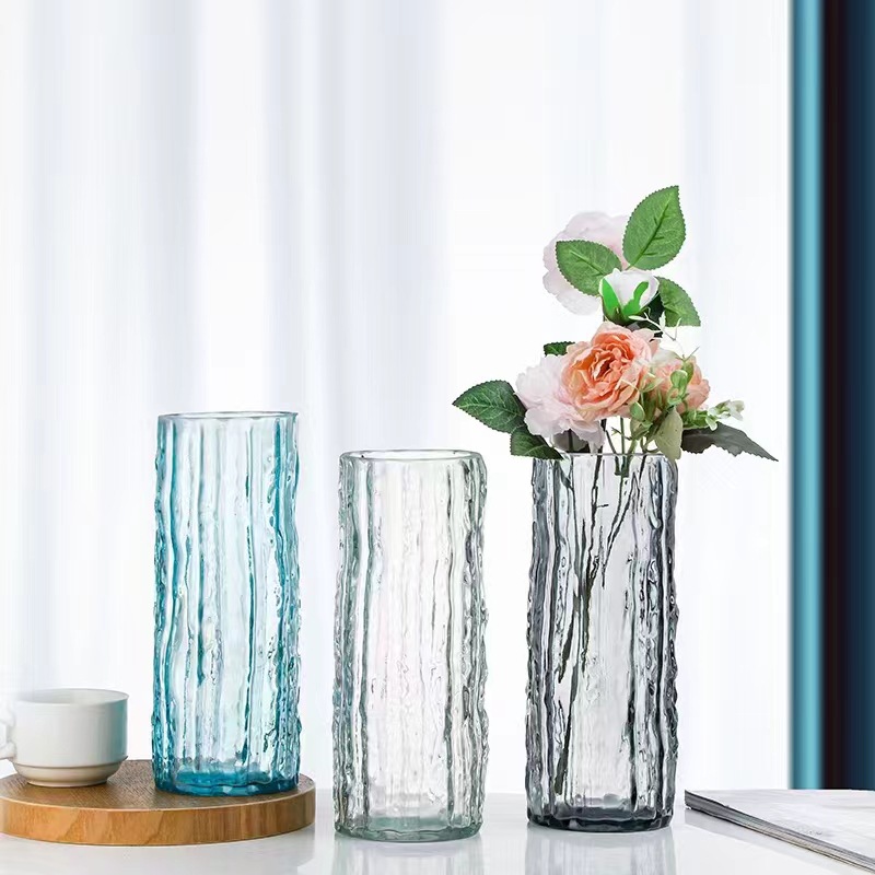 Nordic-style glass vase, popular transparent ins style, hydroponic fresh flowers, dried flowers, lily arrangement, table and living room decoration Application Scenario