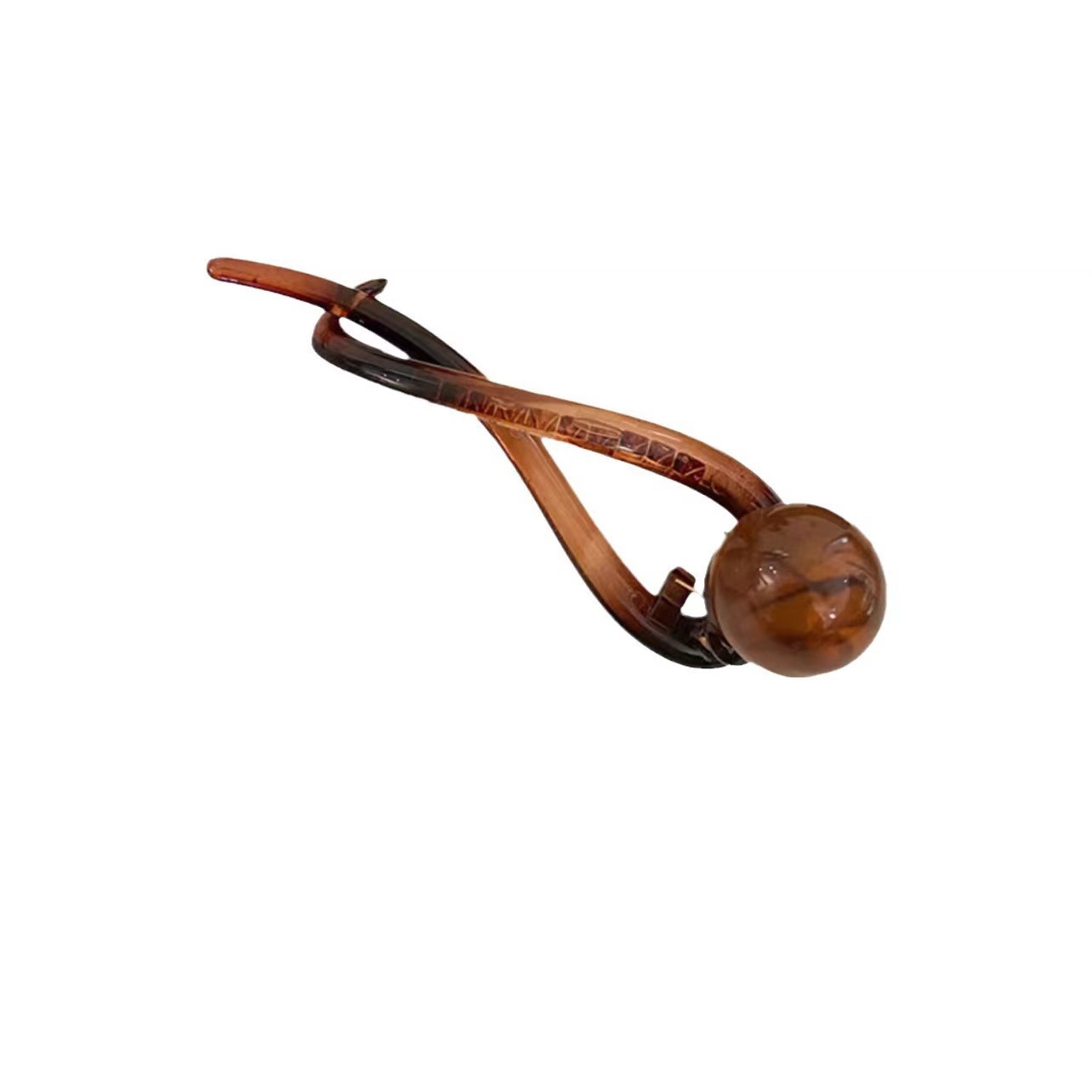 High-end retro pearl one-piece hairpin for women, 2025 new style, elegant twist hair clip at the back of the head, a stylish headwear Item Picture