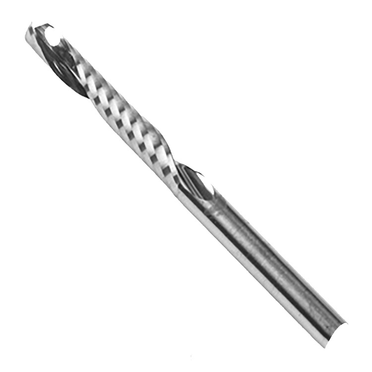 Single-edge helical tungsten steel milling cutters, acrylic tools, hardware cutting tools, woodworking processing durable knives, welding wholesale Item Picture