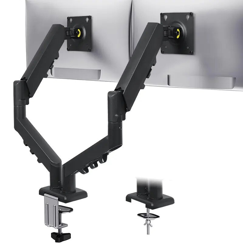 Computer monitor stand, dual-screen stand, mechanical arm, cantilever, suspended, lifting, rotating, desktop support frame base Item Picture