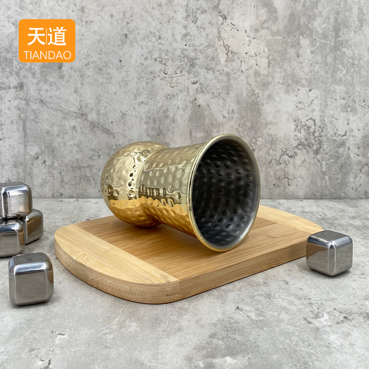 Stainless steel beer mugs, Indian cocktail cups, copper-plated metal Moscow mule cups, juice drink cups with a metallic feel Specification drawing
