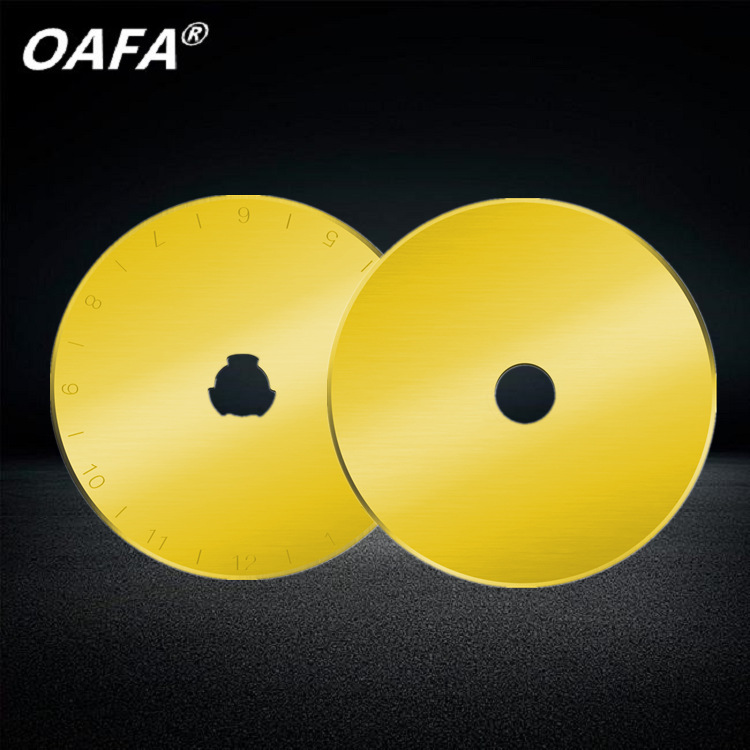 Wholesale of titanium-gold-plated 45mm SKS-7 small round blade fabric cutting knife and leather rotary cutting wheel fabric knife from the manufacturer undefined