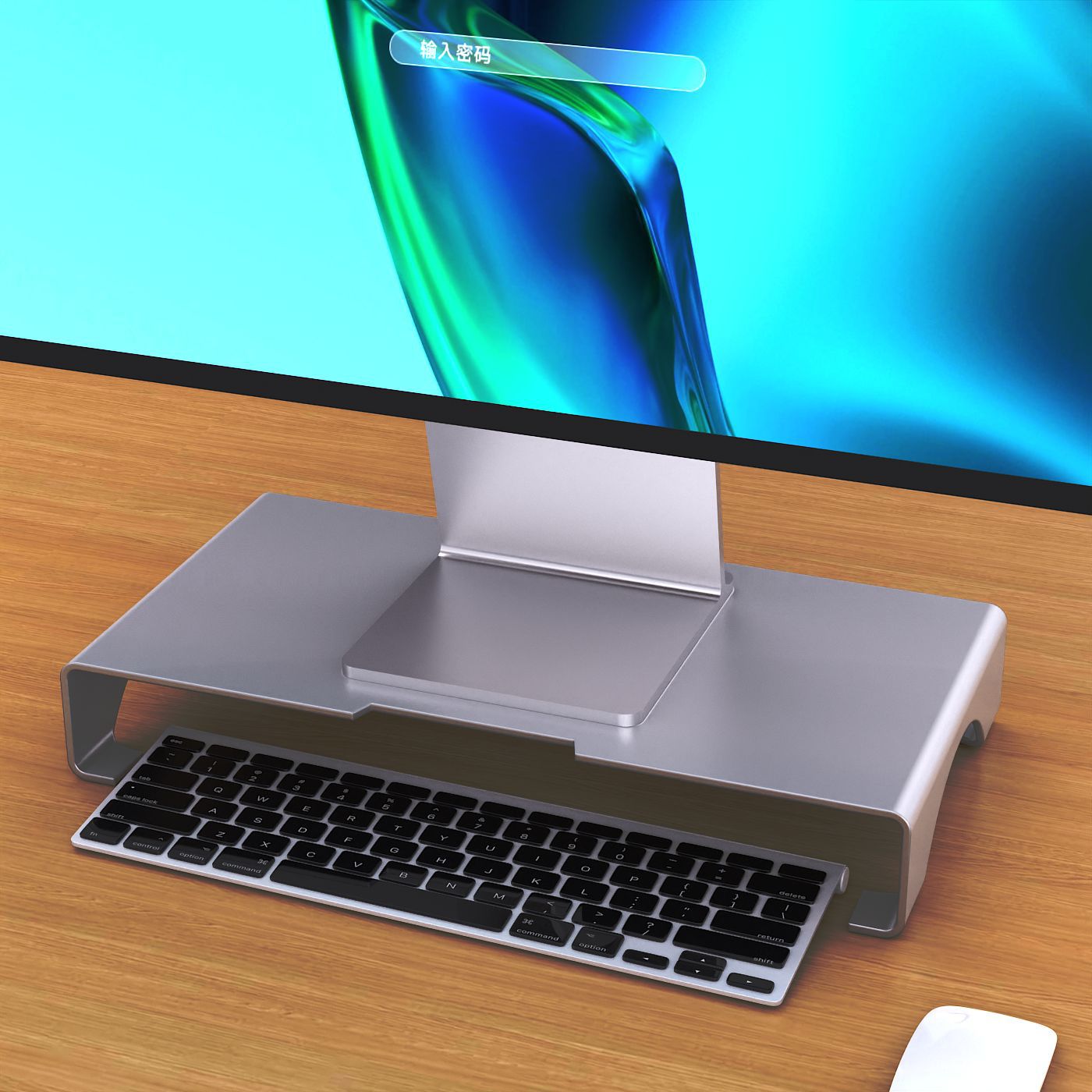 Aluminum alloy computer monitor height-increasing storage stand, notebook stand, computer base, computer stand/Saize Specification drawing
