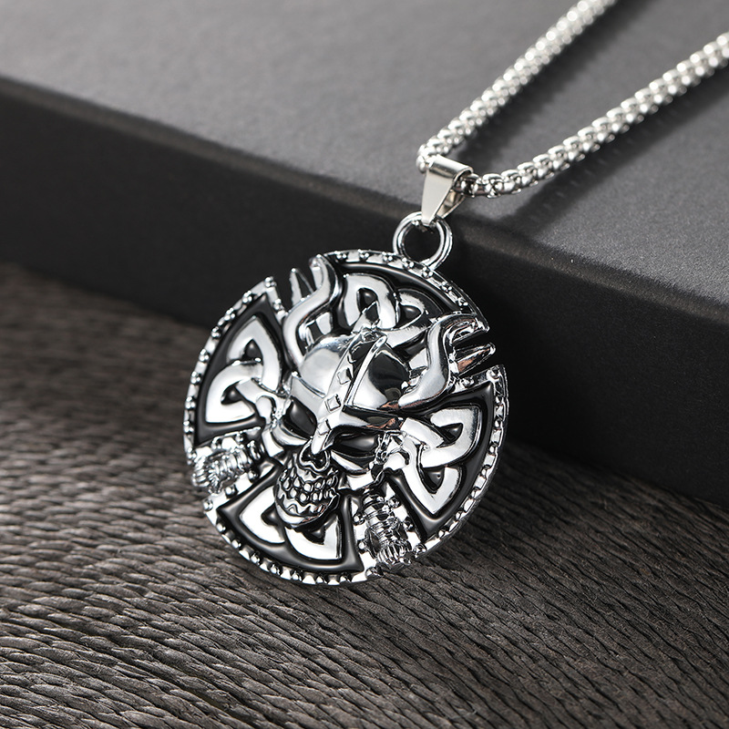 Wholesale of 2024 AliExpress men's hip-hop necklaces with European and American style, Korean-style Instagram street dance pendants, and student pendants full figure