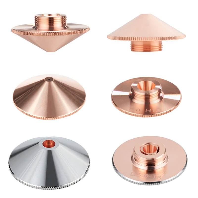 Fiber laser cutting machine nozzle: Single 1.5 copper nozzle, conventional 2.0 cutting nozzle, Wanshunxing Hans Hongshan D28 double-layer Item Picture