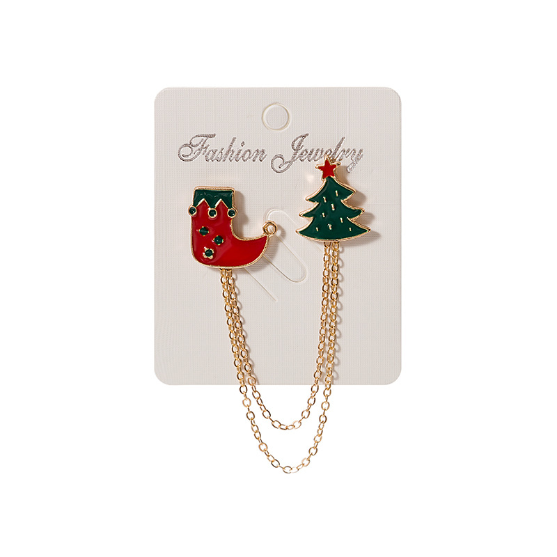 Z29 New Year Badge Christmas Series Lapel Pin Christmas Gift Gingerbread Man Brooch Pendant Clothing Item Picture