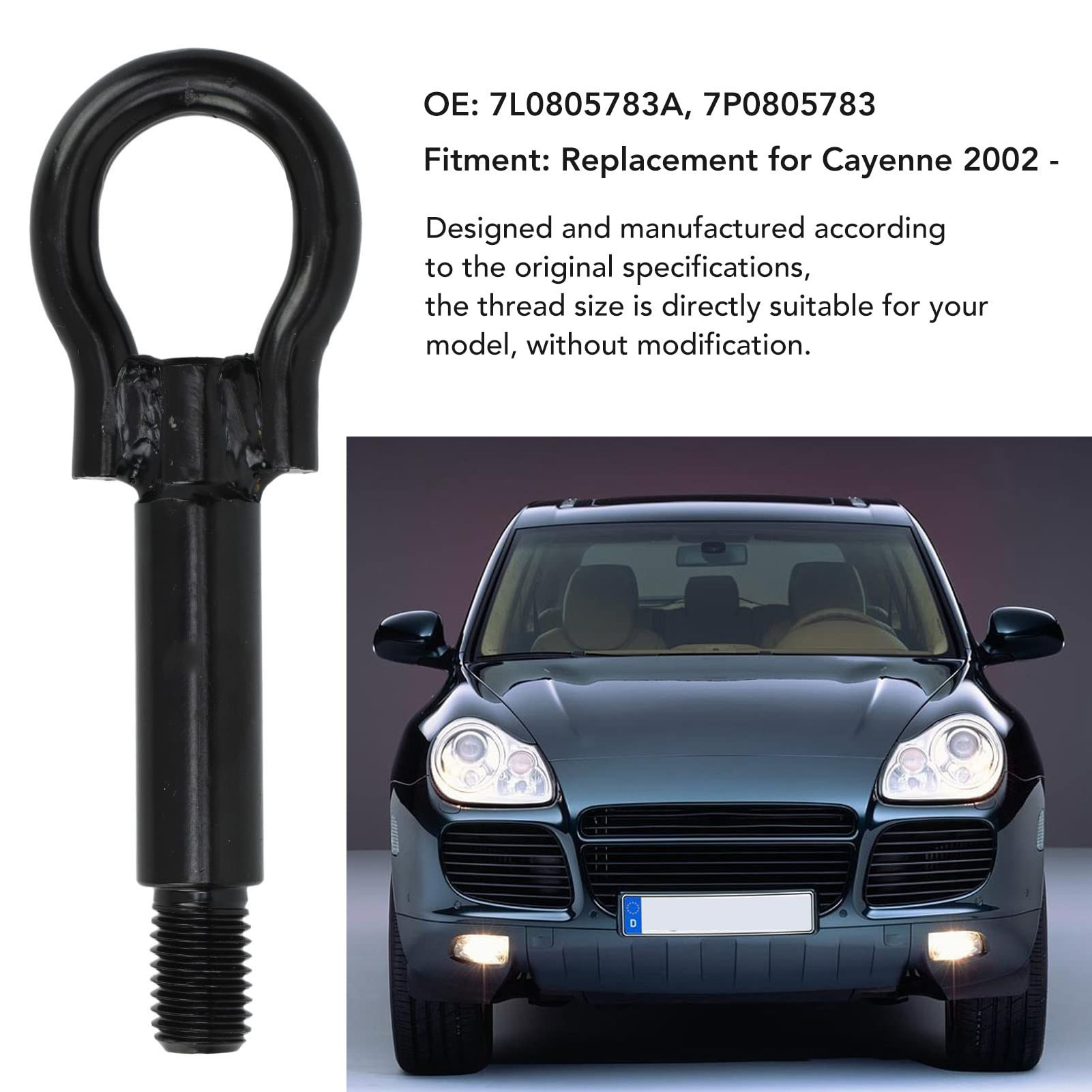 Applicable to SAAB 9-3 2002-2010 car front bumper towing hook ring 12783977 Application Scenario