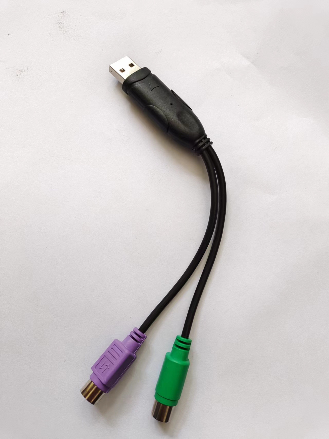 USB TO PS2 for mouse and keyboard connection supports scanner gun ps2 to usb adapter cable USB to PS2 details Picture