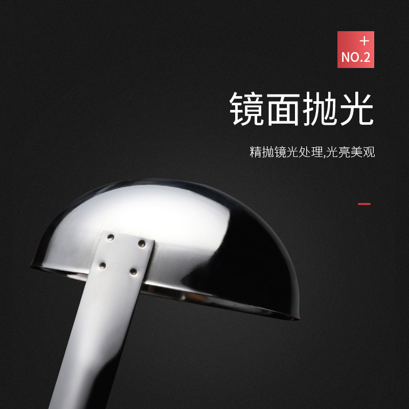 Stainless steel long-handled ounce spoon hook soup spoon for serving soup, milk tea shop pearl spoon, porridge spoon, congee spoon, large size creative Specification drawing