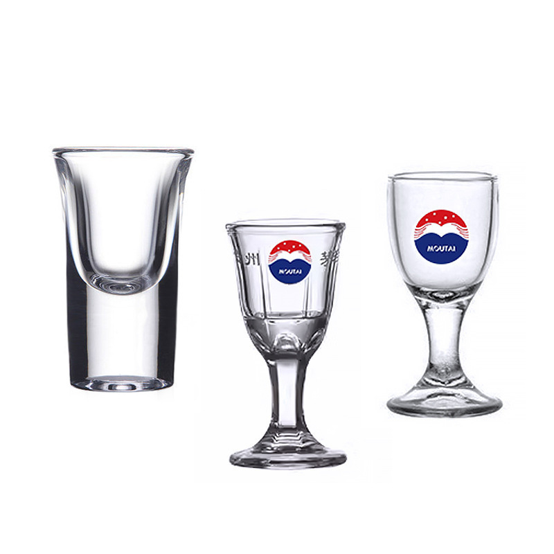 A 50ml round white spirit cup gift box contains a set of bullet cups, small wine glasses, wine utensils, horn bullet cups, 609 swallow cups Item Picture