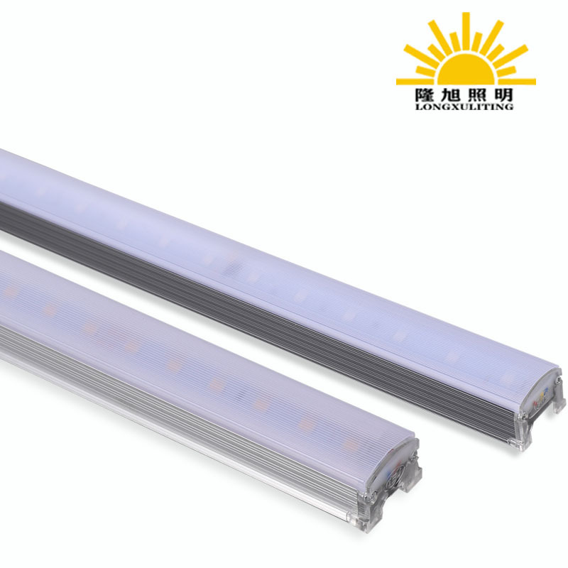 Waterproof LED color-changing RGB flowing horse running line light, exterior wall contour lighting, aluminum material outdoor atmosphere light, hard light strip Item Picture