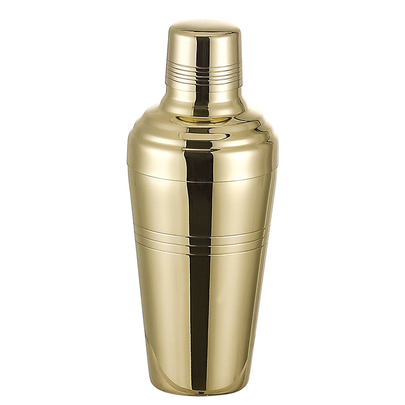 304 stainless steel thickened Baron shaker, Japanese three-section shaker, cocktail shaker, 410ml Item Picture