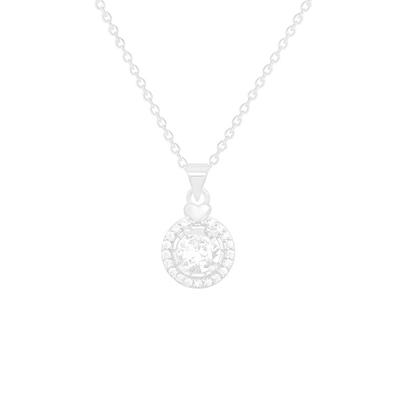 Korean light luxury geometric zircon titanium steel necklace, women's niche super sparkling pendant, sweet and simple collarbone chain wholesale Item Picture