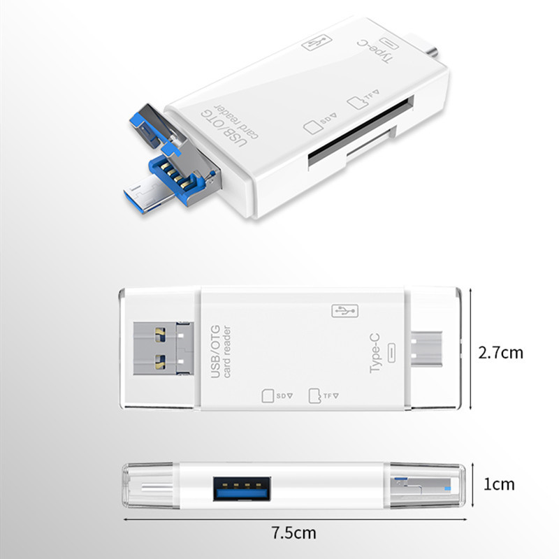 Factory private six-in-one card reader, type-c multi-functional computer, USB flash drive, camera, TF SD wholesale Application Scenario