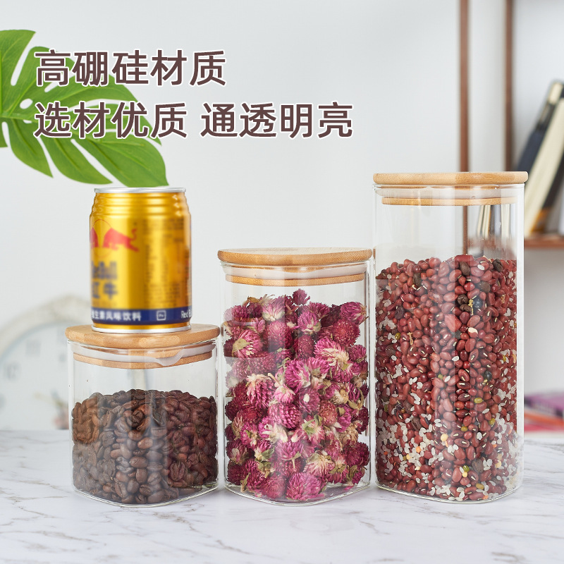 Glass-sealed jars, storage jars, large-capacity glass jars for food, kitchen storage jars, moisture-proof jars, tea jars Application Scenario