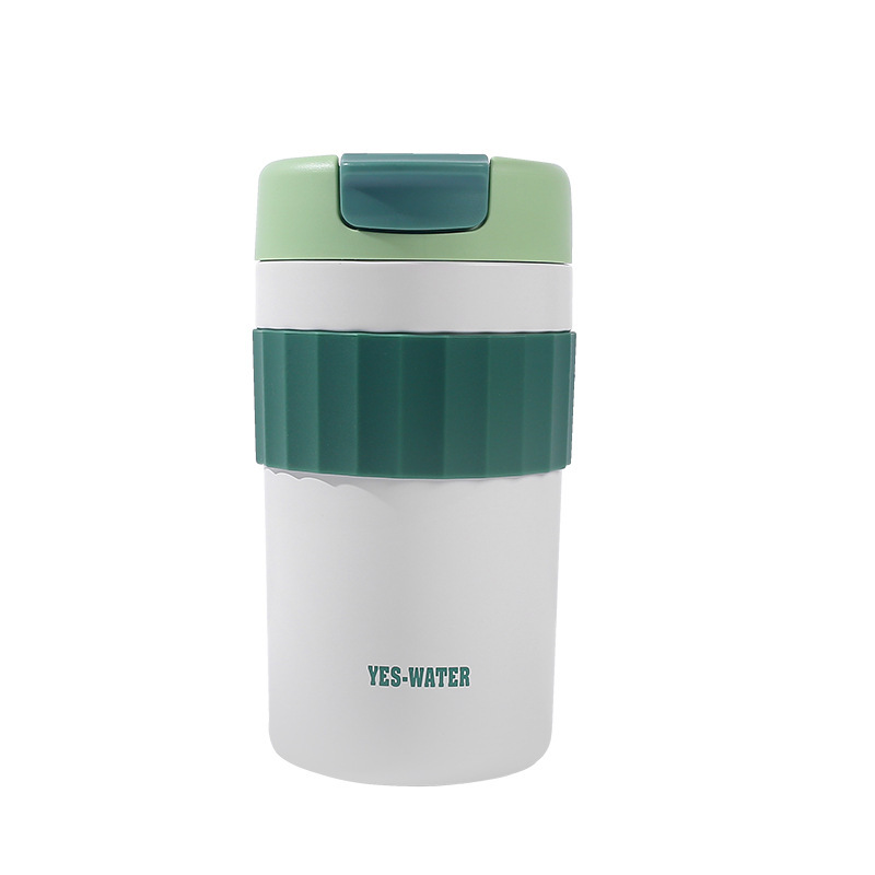 Wholesale of macaron-colored French stainless steel coffee cups, women's insulated cups with high appearance standards, portable student water cups Item Picture
