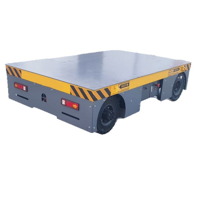 Battery-powered remote-controlled forklift, multi-tonnage flatbed truck for warehouse transportation of goods, trackless electric flatbed truck Item Picture