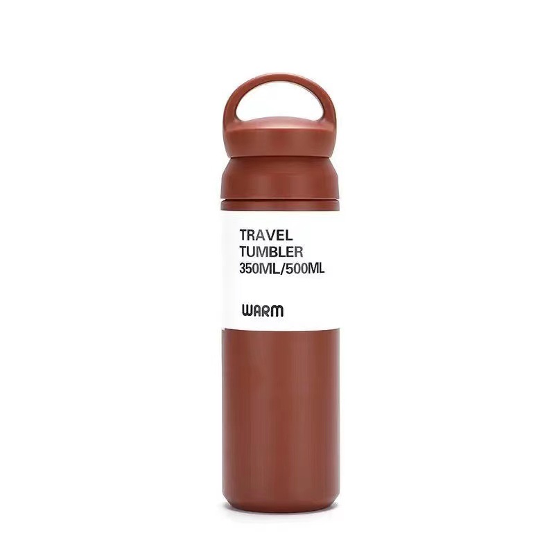 Japanese Harajuku 304 stainless steel insulated cup, creative and portable men's and women's hand-held coffee cup, student couple cup Item Picture