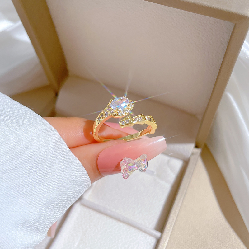 【 Real Gold 】 Bamboo joint snake wedding ring with adjustable opening, simple jewelry, Japanese-style ring couple rings details Picture
