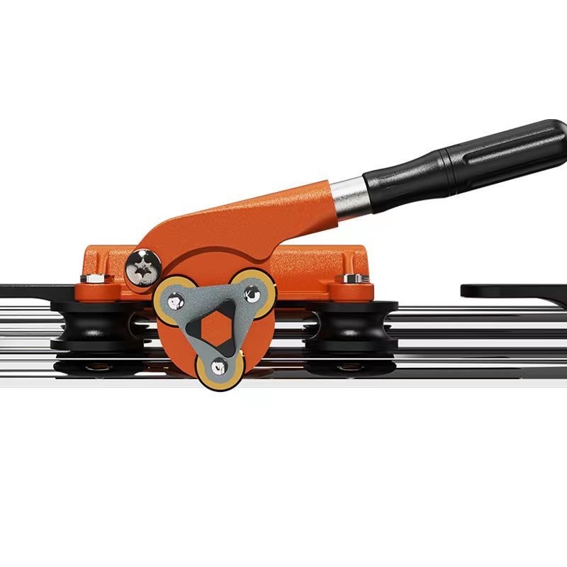 The new 2024 fifth-generation high-end three-blade wheel push knife for tiles, 1.8-meter and 2-meter, is a must-have for bricklayers to cut rock slabs undefined