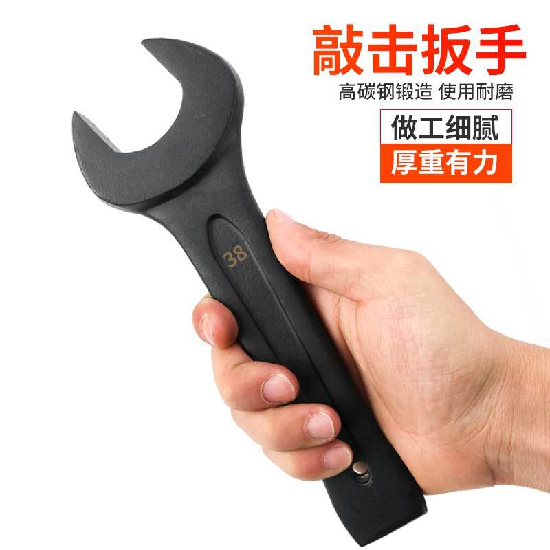 A heavy-duty wrench with a striking opening, an industrial-grade, extra-large opening, single-arm, mechanical striking wrench details Picture