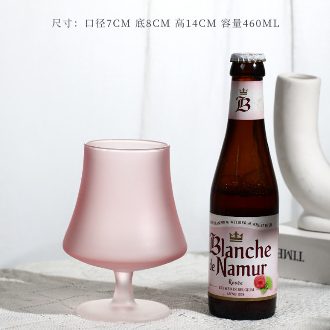 Vintage frosted glass tall glass, Ins-style retro sunset glass, ritualistic cocktail glass, juice glass, brandy Application Scenario