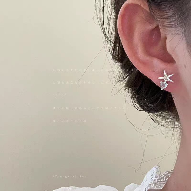 The Ocean series features exquisite, compact, asymmetrical starfish and dolphin stud earrings that are stylish, unique and versatile for women Application Scenario