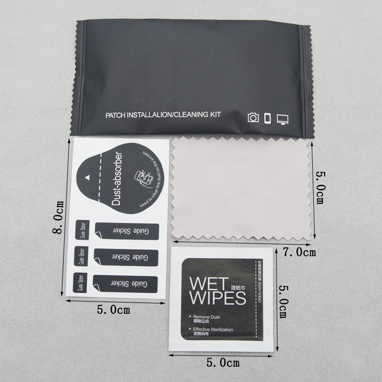 White edge filling liquid, tempered film, auxiliary film application tool kit, mobile phone screen cleaning set, alcohol bag details Picture