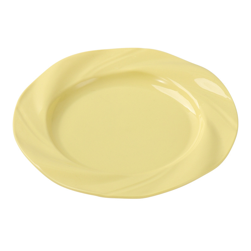 Cross-border home creative PP plates, pasta plates, durable vegetable plates, round flat plates, large-capacity breakfast plates Item Picture