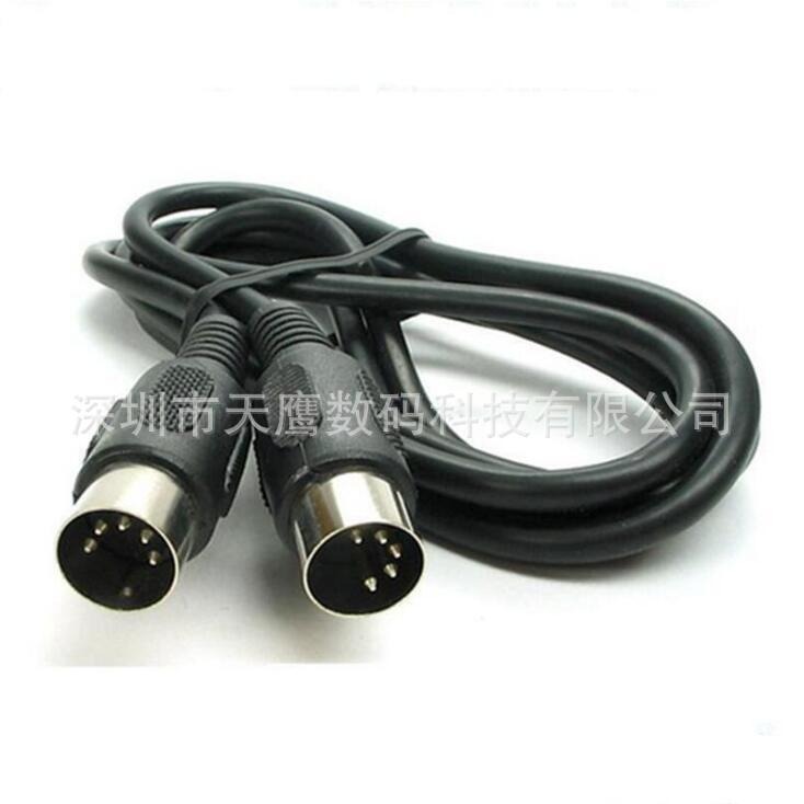 midi cable, double-headed five-pin MIDI connection cable, keyboard synthesizer, electronic drum, electronic organ, music editing cable Item Picture