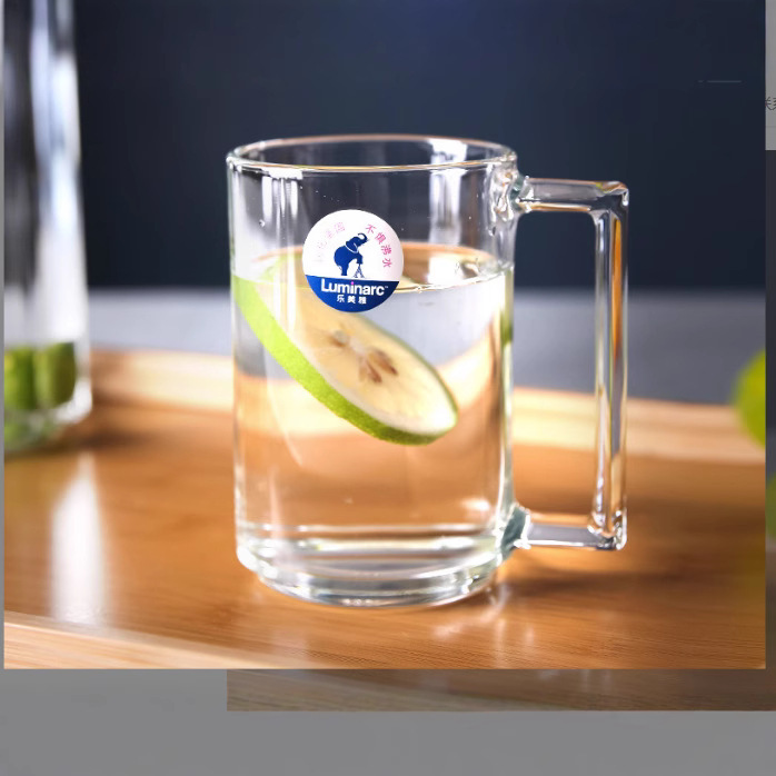 Lemeiya European-style tempered glass handles cups, milk cups, energy hot drink cups, mugs, tea brewing cups and beer mugs full figure