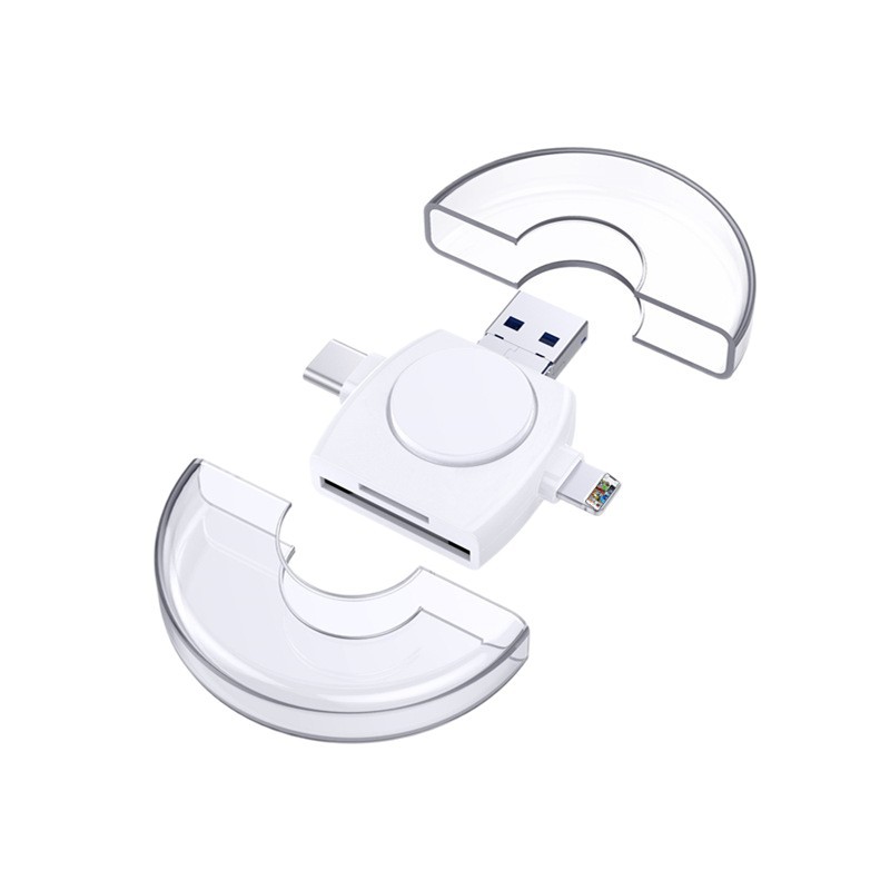 Wholesale of Huawei Android type-c quad-in-one tf card SD circular multi-functional card reader Item Picture