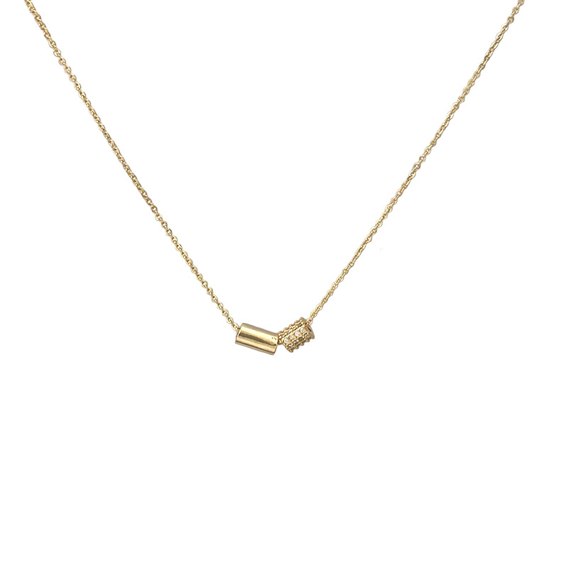 The micro-inlaid zircon waist necklace is a women's light luxury and niche neckchain with a fashionable design and a collarbone chain Item Picture