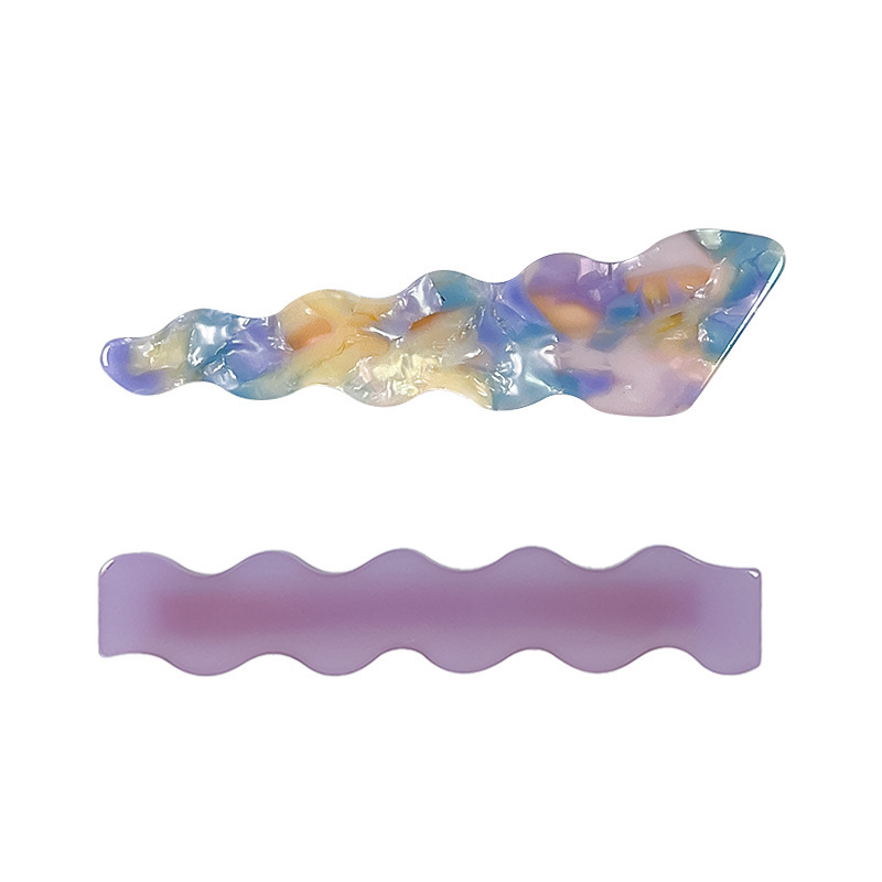 Ins-style hair clips, girl's side bangs on the forehead, broken hair clips, high-end look, duckbill clips, headwear for summer Item Picture