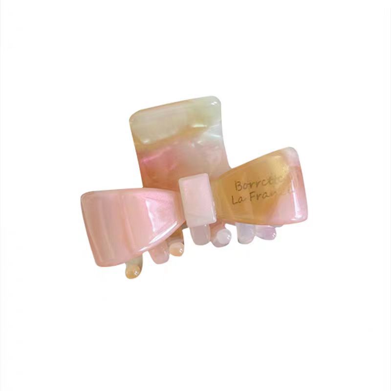 Little bow ~4cm small bangs clips, simple and trendy side clips, acetate hair clips, Korean mini grab clips for children Item Picture