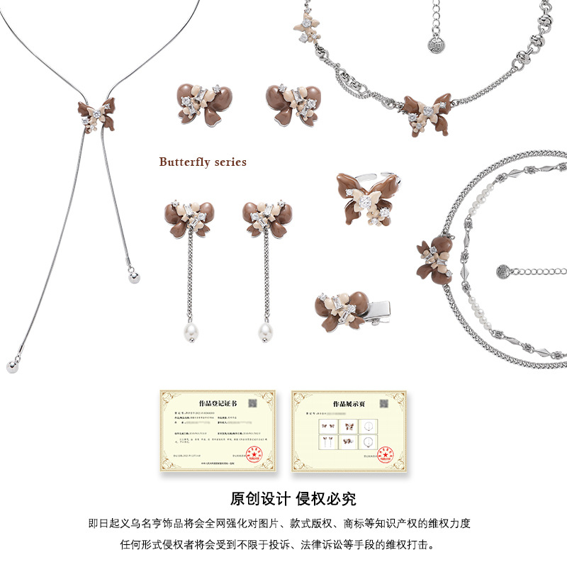 Autumn and winter new bow tassel earrings, women's fashionable and high-end style, college style stud earrings, 925 silver needle cross-border earrings Application Scenario