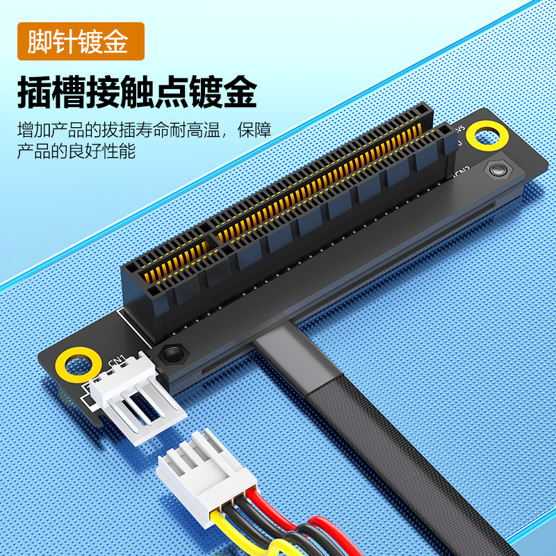 Motherboard Mini pci-e interface to PCI-E extension cable, MINI PCI-E to PCI-E, net line length 20CM details Picture